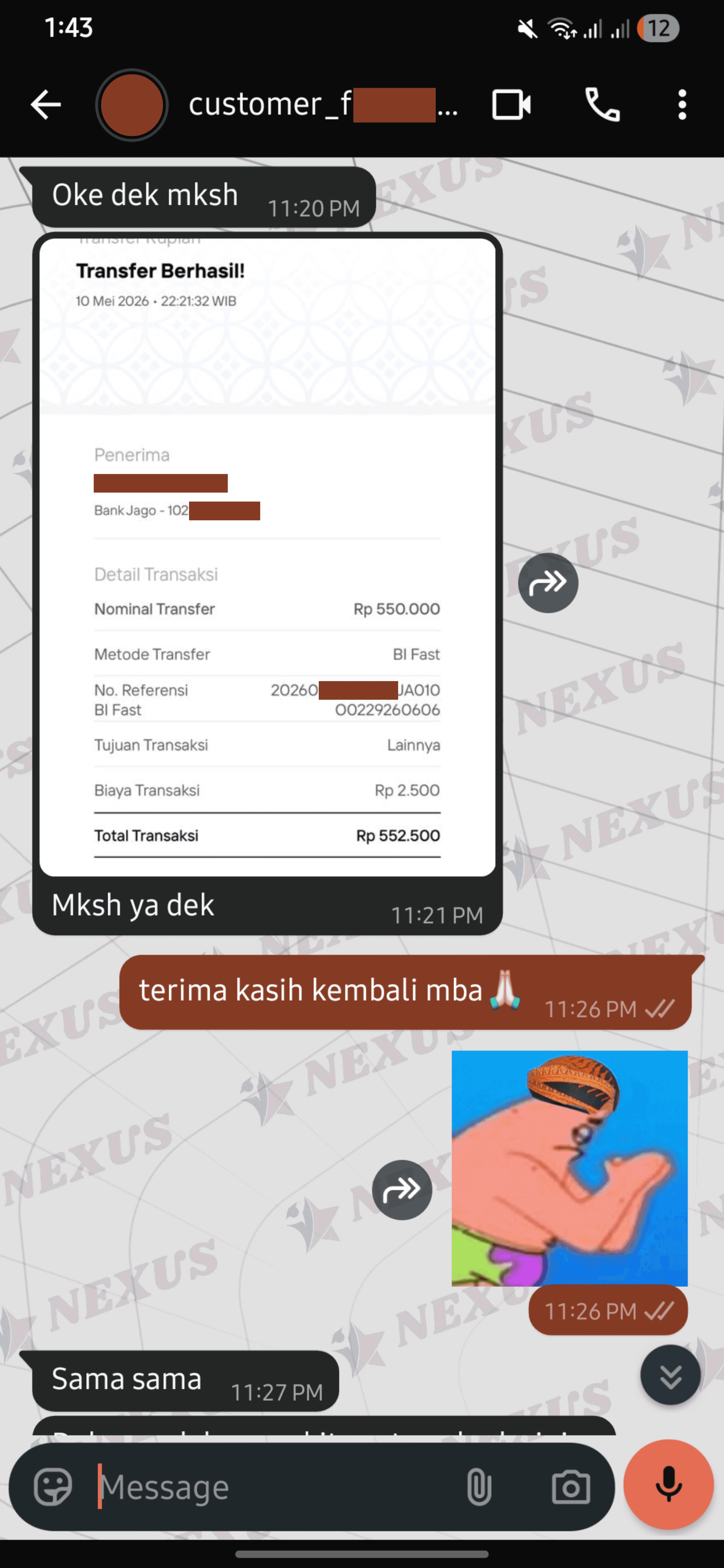 Testimoni klien Nexus