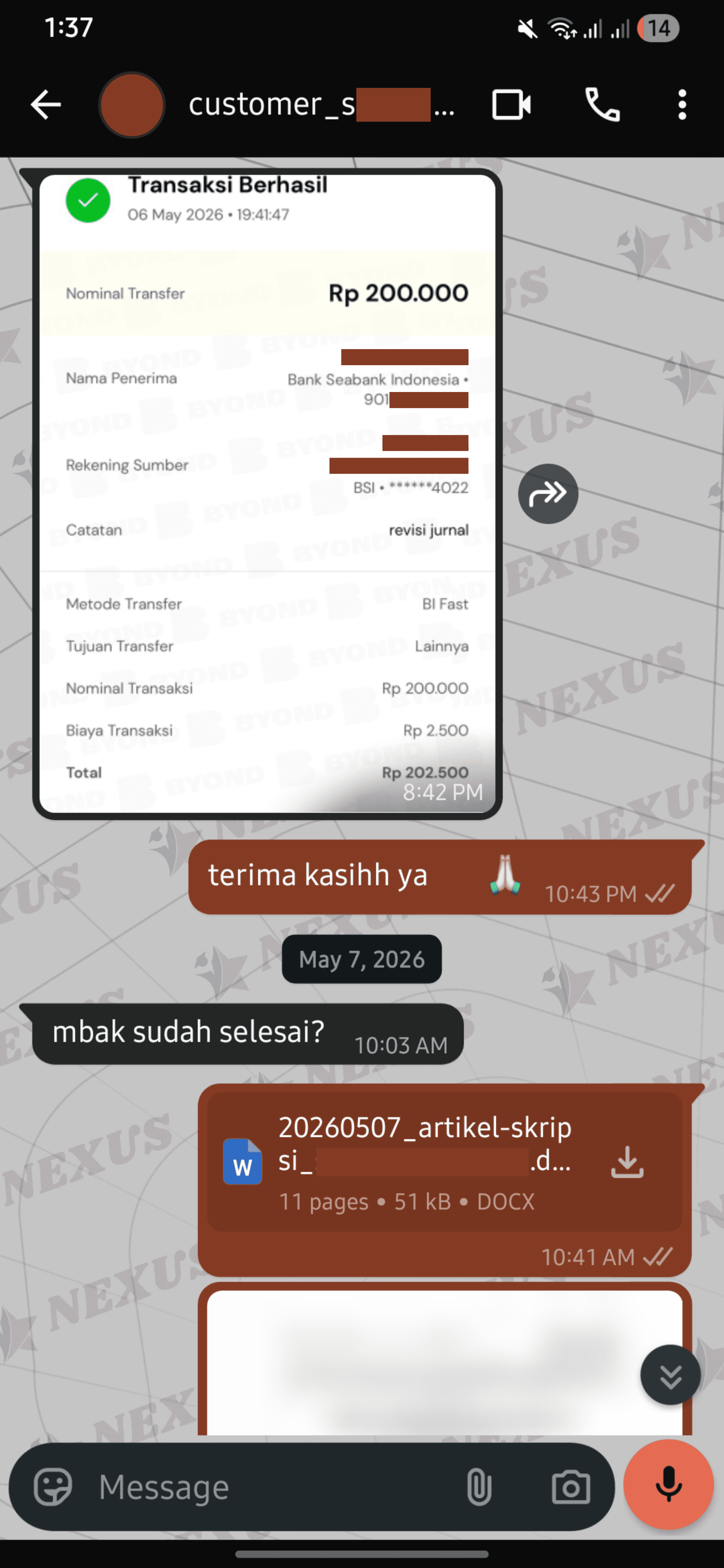 Testimoni klien Nexus