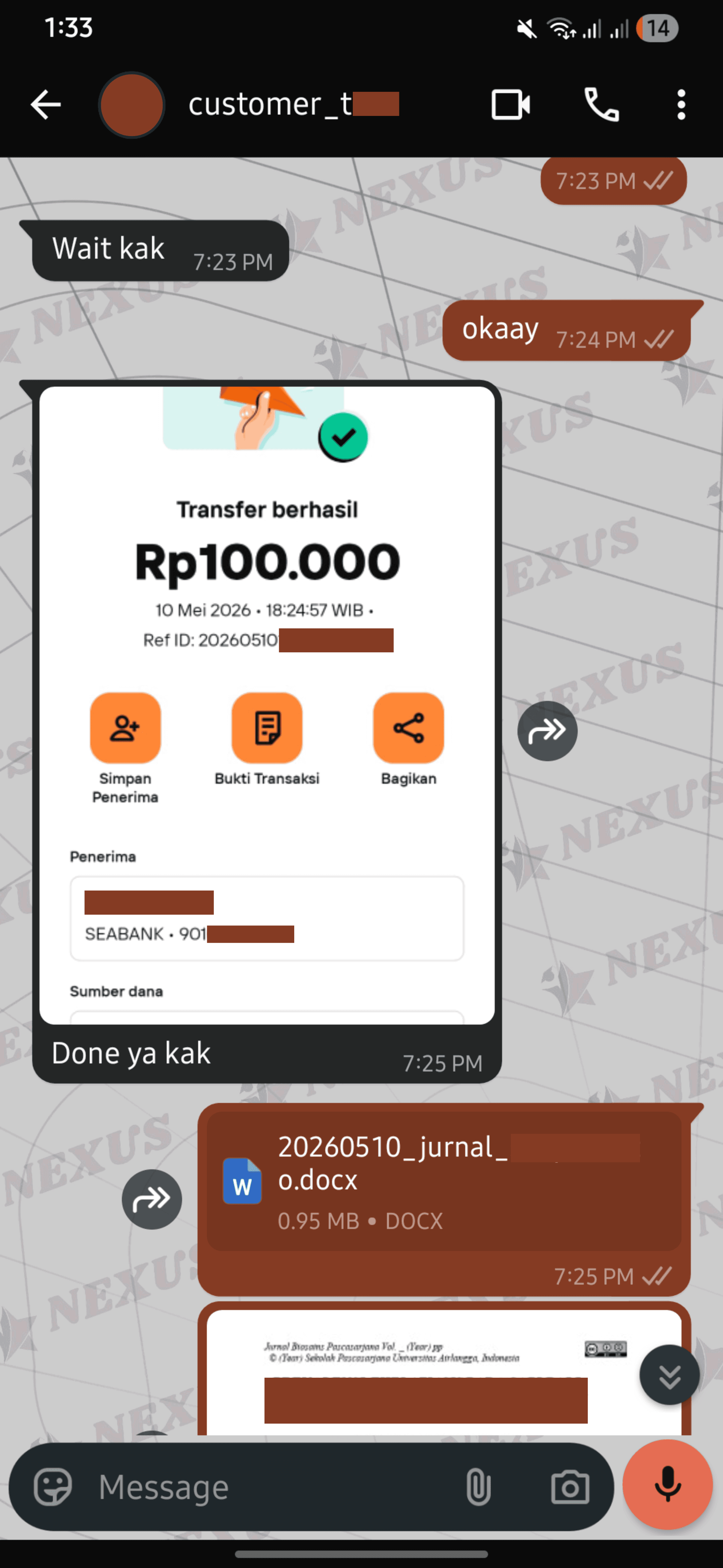 Testimoni klien Nexus