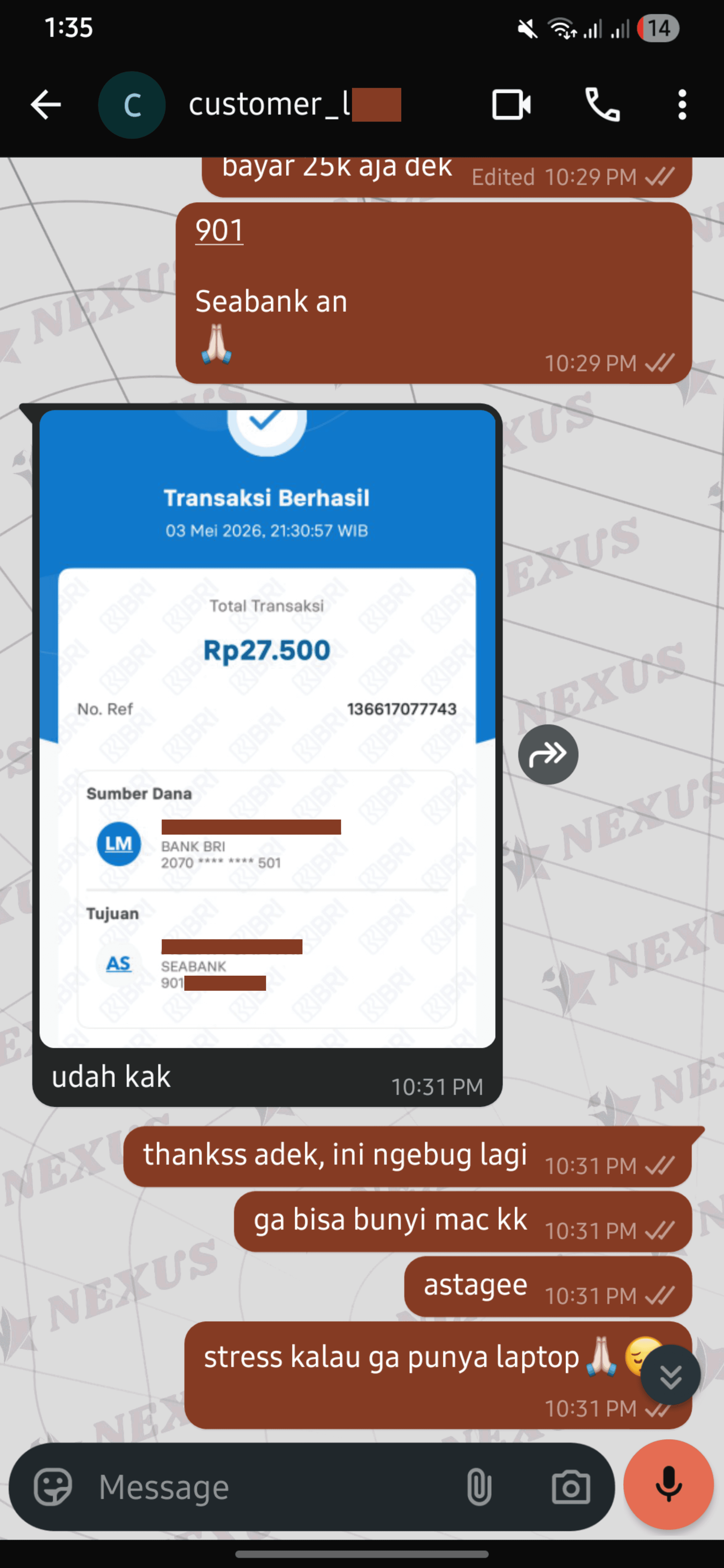 Testimoni klien Nexus